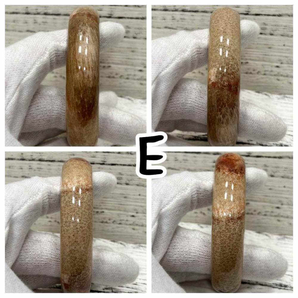 【Olly】珊瑚玉手鐲 綜合賣場 圈口57~59mm 珊瑚玉 手鐲 菊花石 生日禮物 情人節 母親節-細節圖8