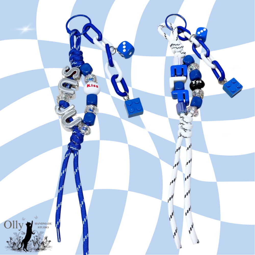 【Olly】SUJU Blue Orbit 大字母傘繩包掛 吊飾 飯製應援小物 生日禮物 Super Junior-細節圖11