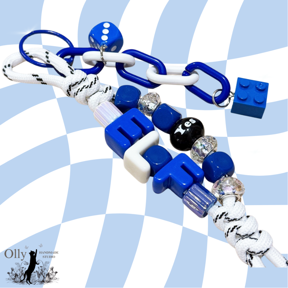 【Olly】SUJU Blue Orbit 大字母傘繩包掛 吊飾 飯製應援小物 生日禮物 Super Junior-規格圖11