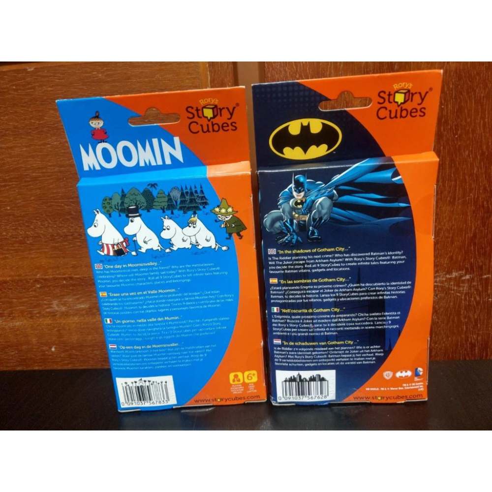 桌遊 故事骰：嚕嚕米特別版 蝙蝠俠特別版 Rory Story Cubes：Moomin、Batman-細節圖2