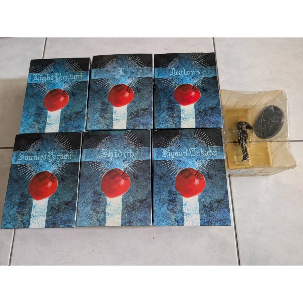 動漫公仔 死亡筆記本 正版DVD動畫版 模型同捆包 夜神月、L、傑拉斯、席多、梅洛、高田清美-細節圖2