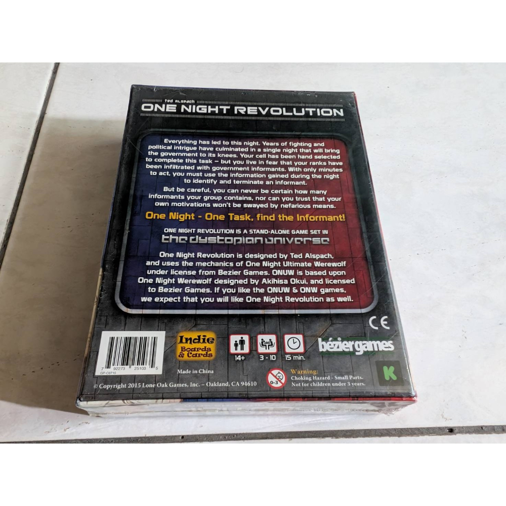 桌遊 One Night Revolution 一夜抵抗組織 一夜革命 一夜起義 英文版-細節圖2