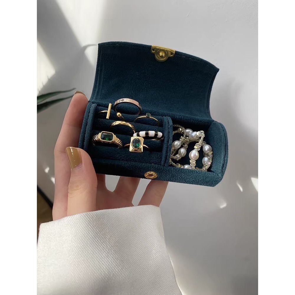 ⚡️24ʜ出貨⚡️迷你首飾盒 復古首飾盒 復古飾品盒  外出飾品盒  飾品收納盒 隨身飾品收納 耳環盒 項鍊盒 手鍊盒-規格圖6