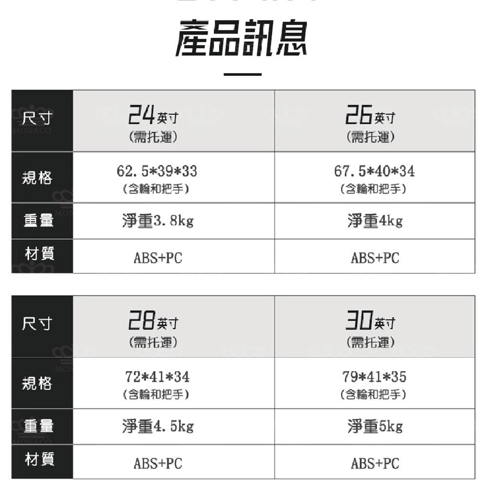 MONACO-儘管出發系列-24吋胖胖箱-細節圖5