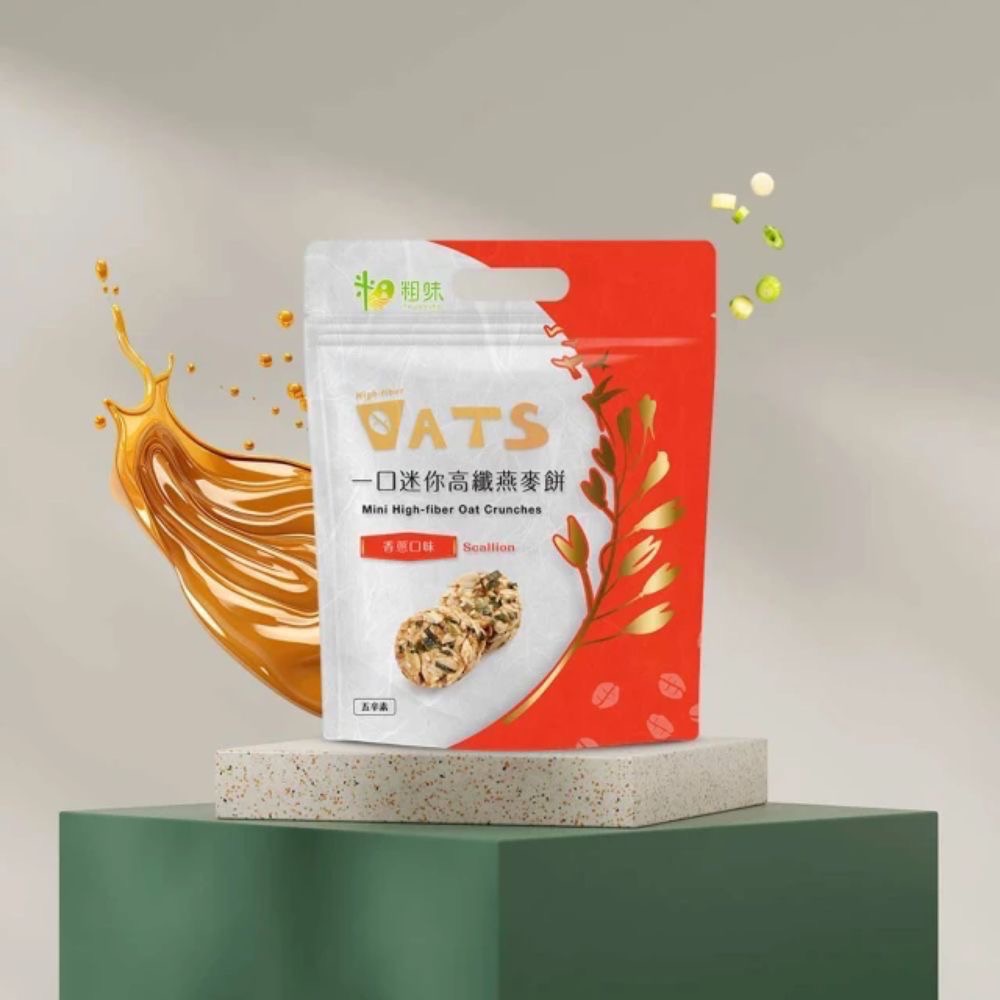 一口燕麥系列-2包(香蔥燕麥餅、鹽之花燕麥餅、可可燕麥餅)-細節圖3