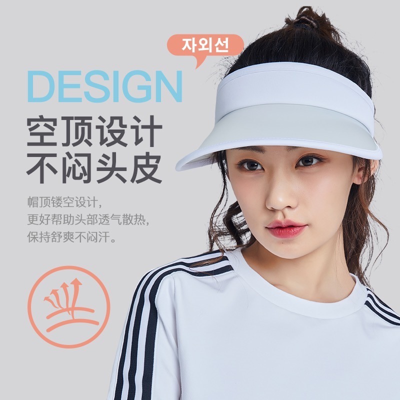 韓國zauo防曬空頂帽經典款-細節圖2