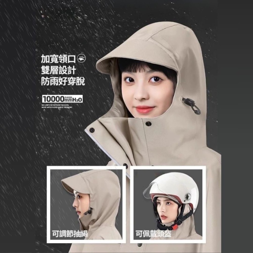 【限時購】牛津布面秒穿機車雨衣-細節圖6