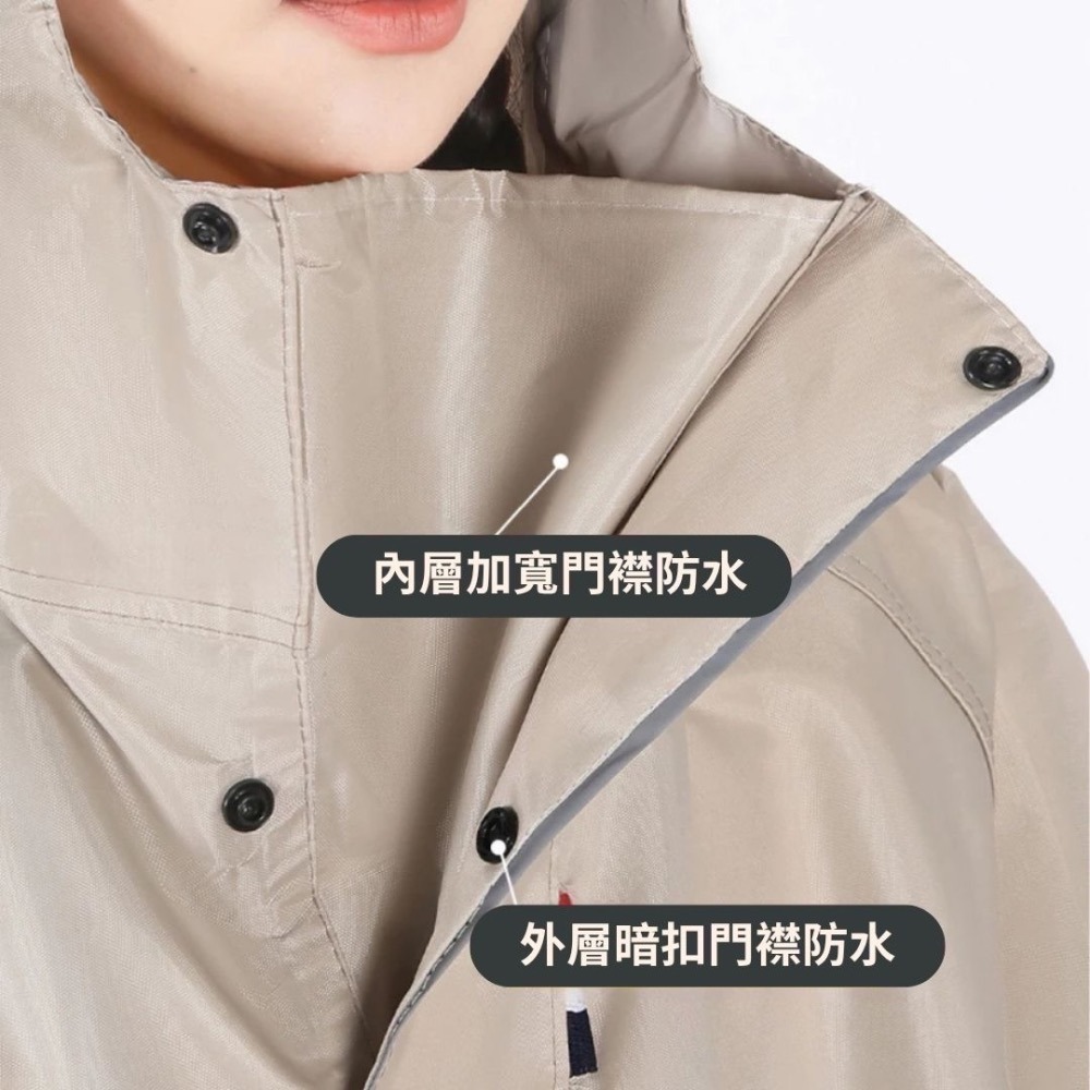 【限時購】牛津布面秒穿機車雨衣-細節圖8
