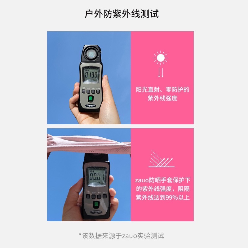 韓國zauo透氣網版防曬手套-細節圖4