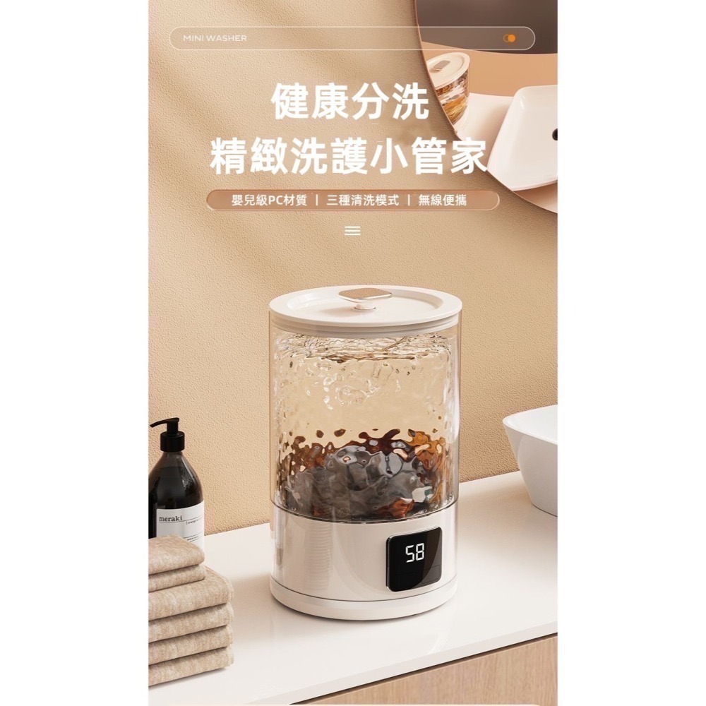 【7-ELEVEN 門市團購】迷你便攜無線洗衣機-細節圖2