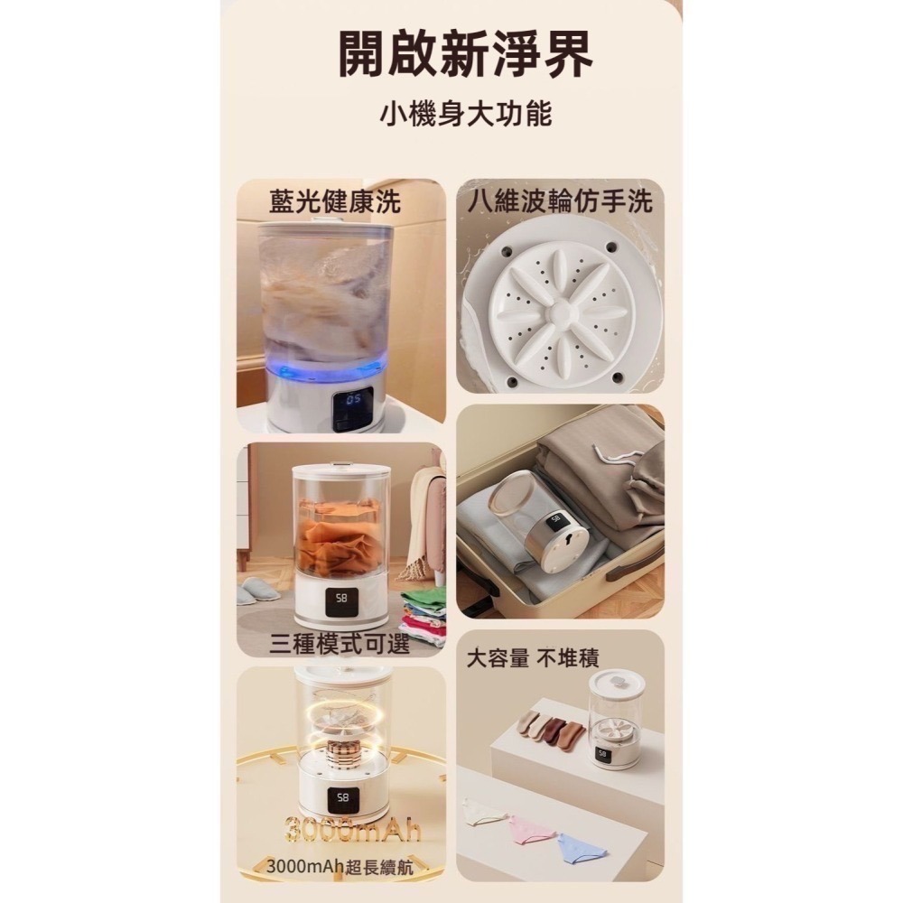 【7-ELEVEN 門市團購】迷你便攜無線洗衣機-細節圖4