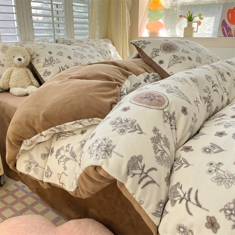 【7-ELEVEN 門市團購】軟軟牛奶絨暖暖床包四件套-細節圖3