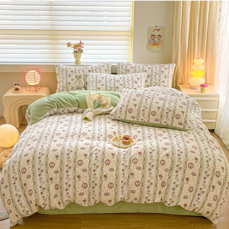 【7-ELEVEN 門市團購】軟軟牛奶絨暖暖床包四件套-細節圖5