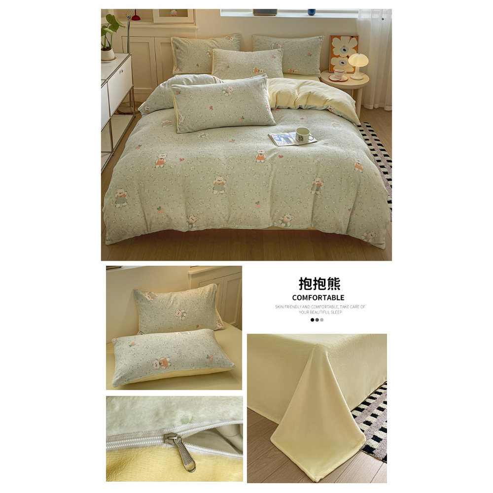 【7-ELEVEN 門市團購】軟軟牛奶絨暖暖床包四件套-規格圖11