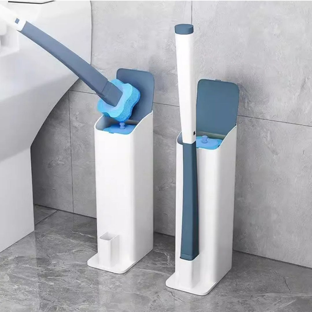 拋棄式馬桶刷套組（含8個替換頭+收納盒）+28枚替換頭，共36個清潔替換頭-細節圖3