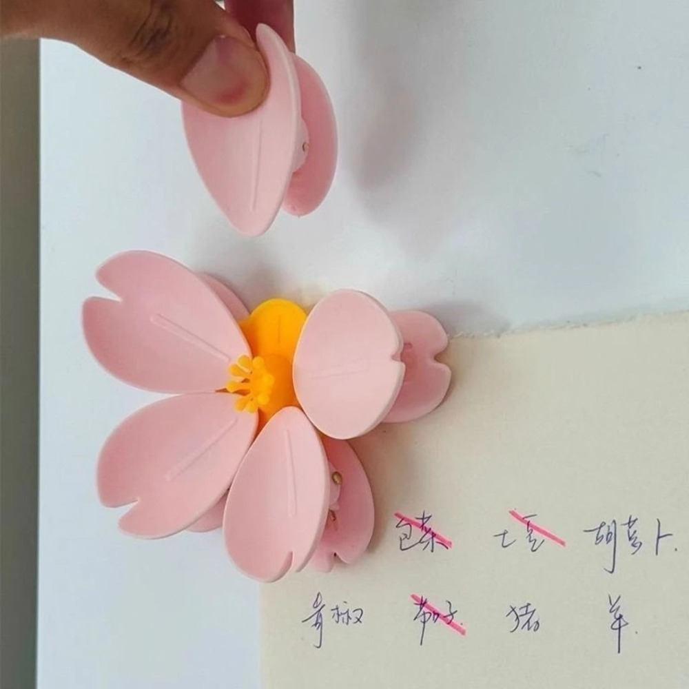 櫻花冰箱貼封口夾（一套含-磁吸花蕊*1+花瓣夾*5）【6件組】-細節圖9