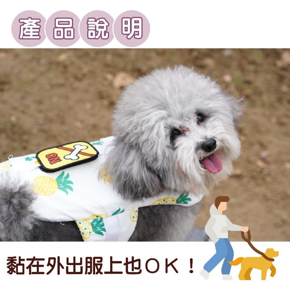 【毛小孩星球】~~寵物外出散步徽章~~ 雙面刺繡寵物社交名牌 外出用品 寵物散步工具-細節圖5