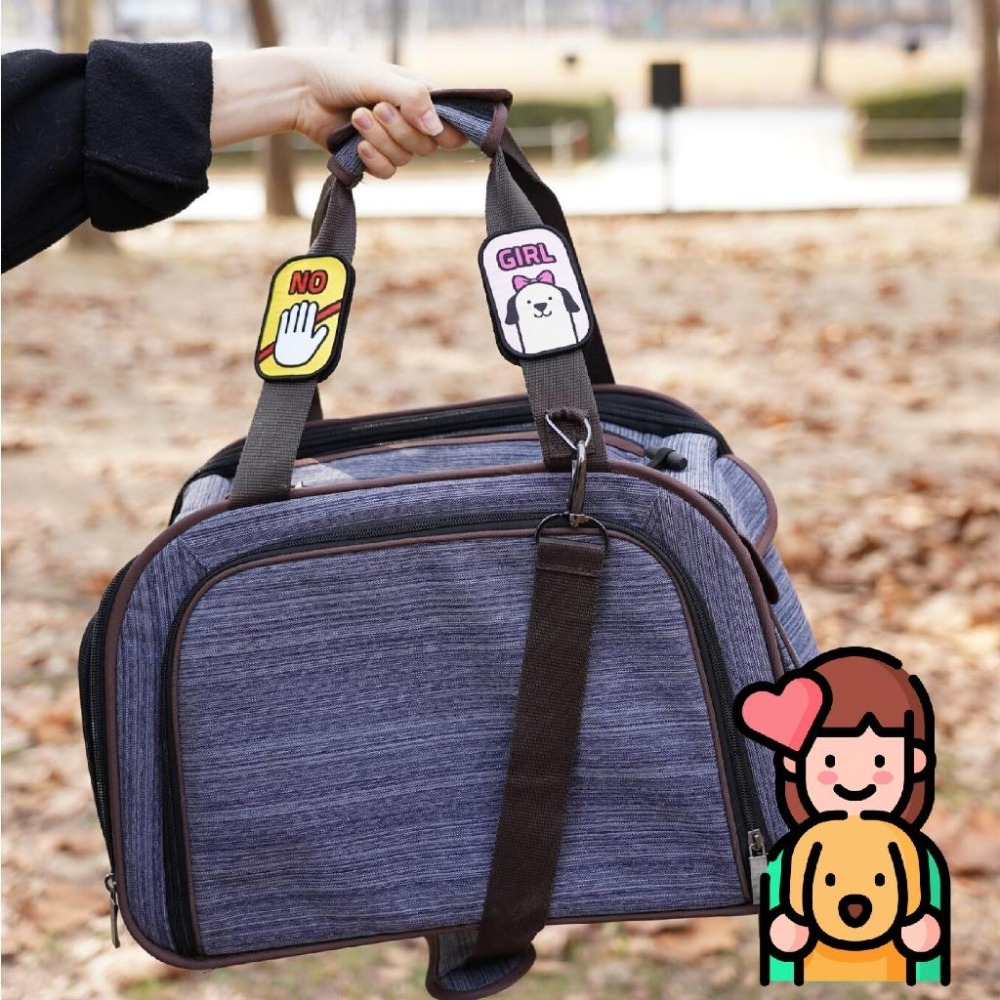 【毛小孩星球】~~寵物外出散步徽章~~ 雙面刺繡寵物社交名牌 外出用品 寵物散步工具-細節圖8