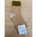 【W.K】韓國拼色條紋襪-規格圖5