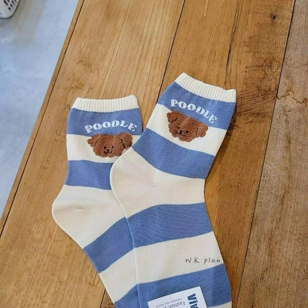 【W.K】韓國貴賓狗中筒襪-細節圖3