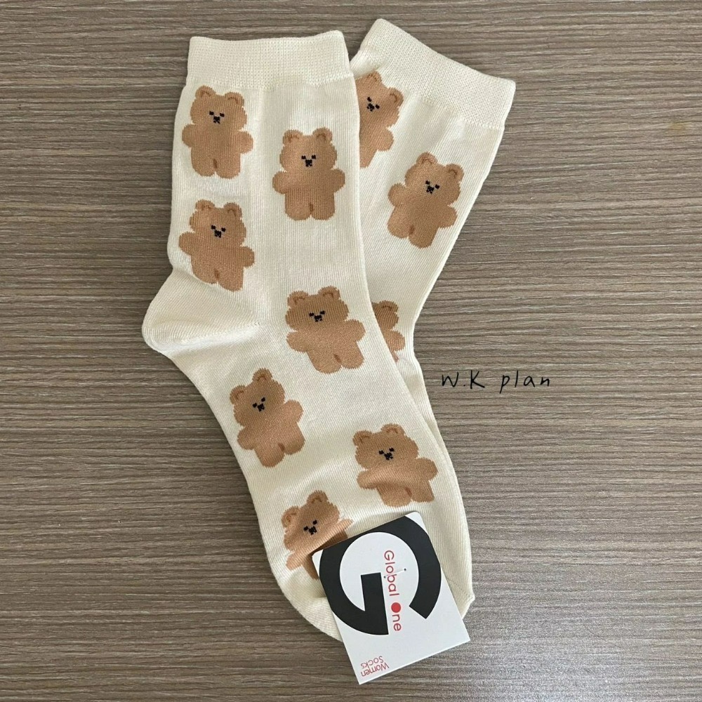 【W.K】韓國滿版動物中筒襪-細節圖2