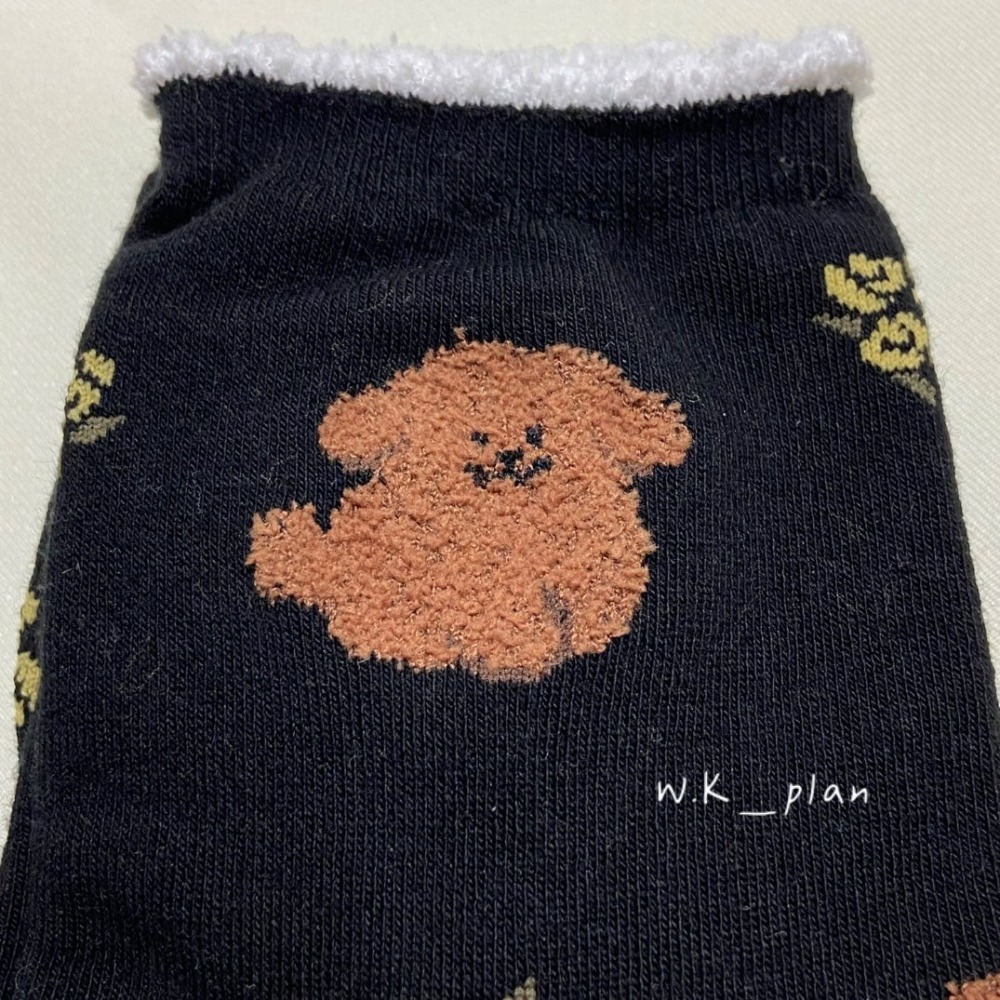 【W.K】絨毛滿版狗狗襪-細節圖3