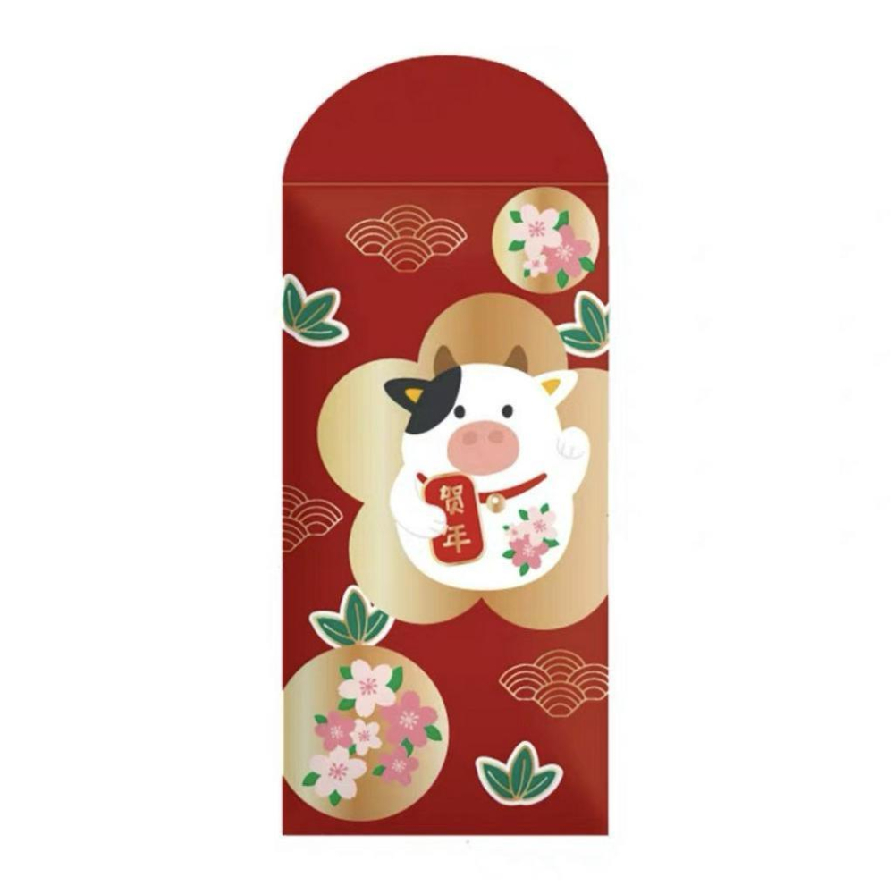 2021 牛年紅包 可愛燙金 上霧膜 日系紅包 春節 過節 隨禮 喜宴 生日專用 燙金紅包-細節圖6
