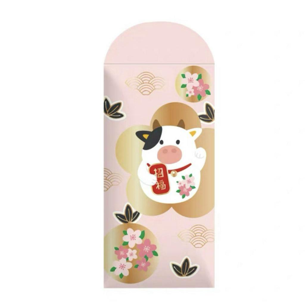 2021 牛年紅包 可愛燙金 上霧膜 日系紅包 春節 過節 隨禮 喜宴 生日專用 燙金紅包-細節圖7