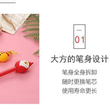 新款卡通聖誕中性筆 創意學習文具學生水性筆 可愛聖誕節/萬聖節獎品禮物-細節圖3
