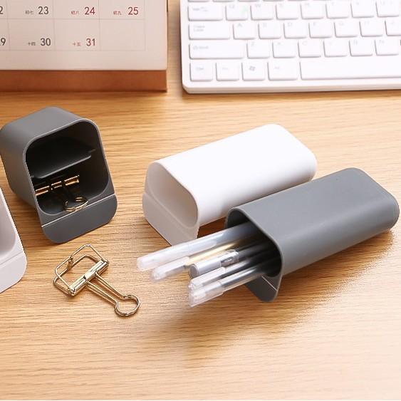 2021 創意 壁掛 黏貼 收納 整理盒 小清新 學生桌面 筆筒 多功能 螢幕 電腦使用 文具雜物收納盒-細節圖7