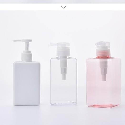 2021 450ml四方乳液瓶 洗髮水 沐浴露 包裝瓶 化妝品 分裝瓶 洗手液瓶子-細節圖4