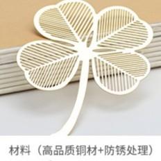 樹葉書籤 精紋葉脈 黃銅書籤 蓮花葉 菩提葉 銀杏葉金屬鏤空禮品-細節圖5