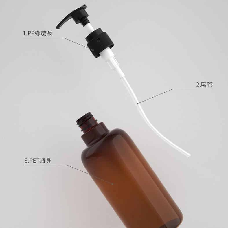 2021新長頸高雅款 500ml 日系簡約無印 圓柱按壓瓶 乳液瓶 洗面乳 洗髮瓶 分裝瓶 圓柱瓶 消毒 防護 殺菌-細節圖5