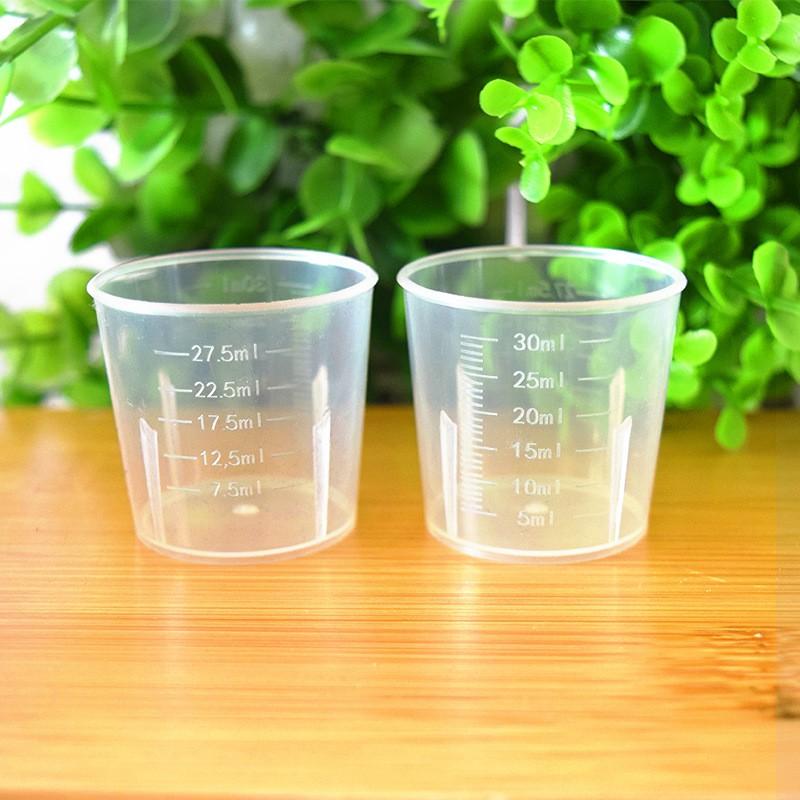 30ml量杯帶刻度 塑料 小漏斗環保材質 ，純露分裝化妝瓶分裝工具 調料瓶 DIY達人 專用-細節圖4