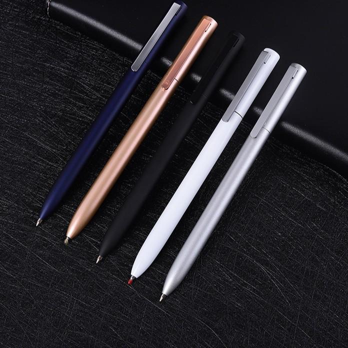 商務金屬圓珠筆 小米筆 多色商務轉動中性筆 高檔簽名筆-細節圖2