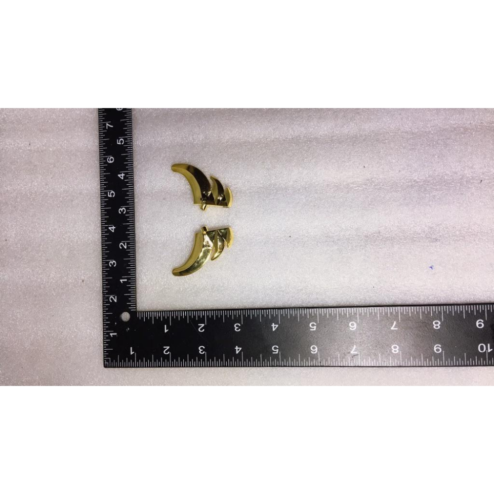 適用 TAKARA牌  黃金勇者 DX  里昂凱薩 電鍍金頭飾耳朵翻模件一對-細節圖2