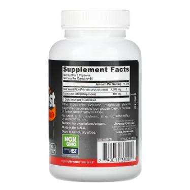 美國代購 Jarrow Formulas, 紅麴 +輔酶 Q10，120 粒素食膠囊-細節圖3