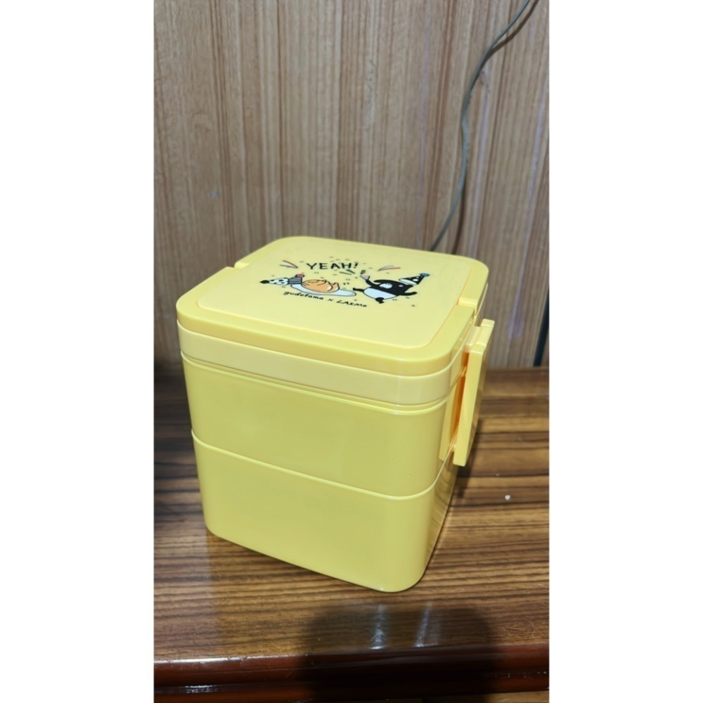 馬來貘雙層手提餐盒(黃色)-細節圖2
