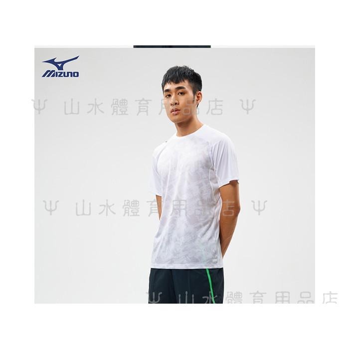 ☄︎山水澐游體育☄︎  美津濃MIZUNO 32TA901009 系列 男款短袖T恤 (黑色)  吸汗快乾-細節圖3