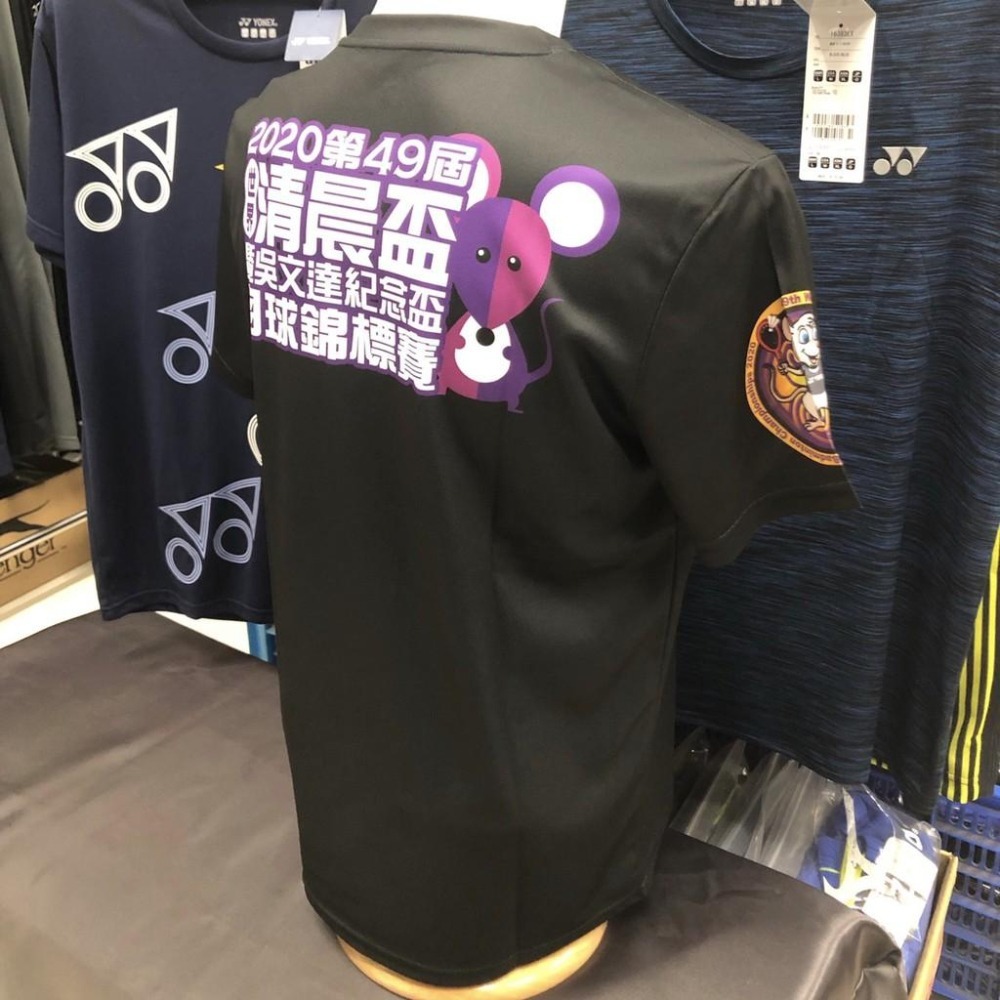 ☄︎山水澐游體育☄︎  YONEX 運動上衣 獨家販售 (2020清晨盃紀念款) 黑YOBT0001TR-007-細節圖2