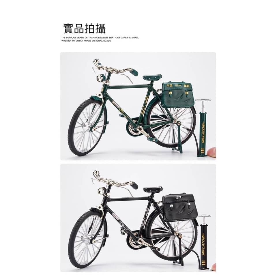 現貨區1-5-C2305209-值得收藏二八大杠DIY拼裝合金自行車-現貨黑1組-細節圖6