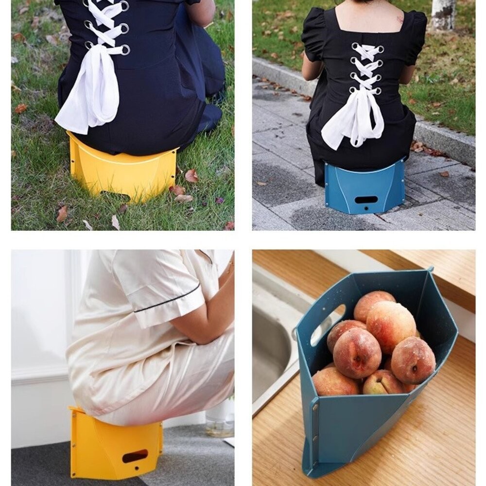 摺疊板凳 椅凳 板凳 折凳 摺凳 小凳子 小板凳 小椅子 收納椅 收納凳 摺疊椅 兒童椅 露營凳 穿鞋凳 矮凳 塑料椅子-細節圖2