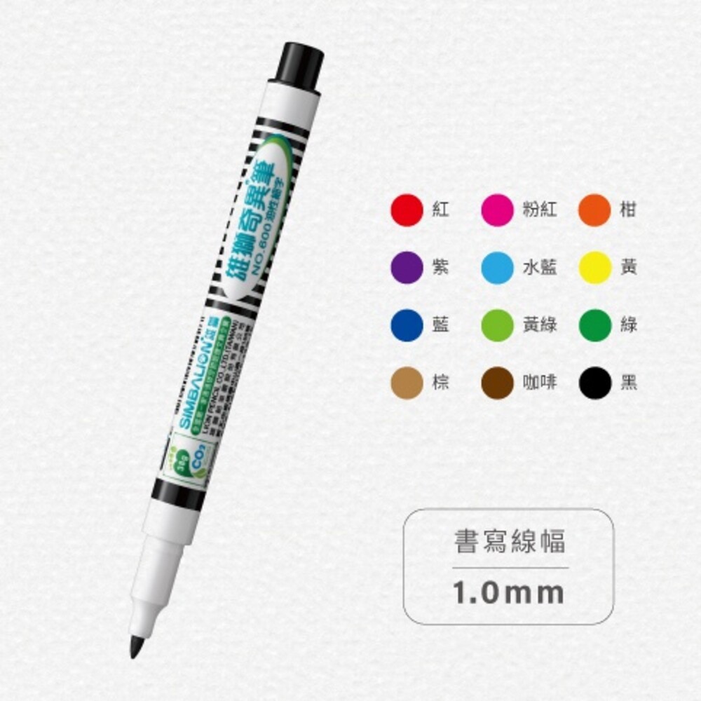 雄獅 奇異筆 奇異筆 油性奇異筆 耐水性 1.0mm 多色 油性 細字 速乾筆 奇異筆 記號筆 物流筆 麥克筆 快乾型-細節圖3