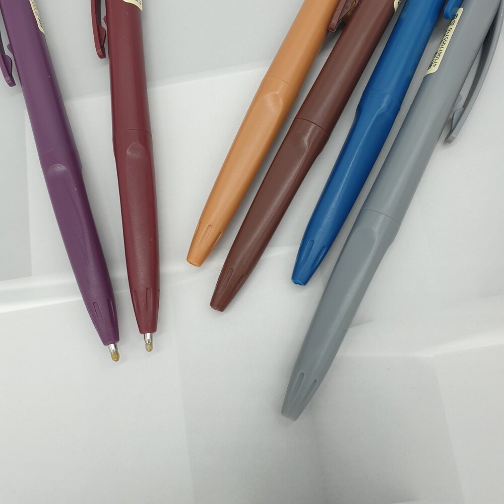 SKB 復古色 按壓鋼珠筆 自動 鋼珠筆 0.5mm G-1202 IB-1006 中油筆 自動原子筆 按壓原子筆-細節圖2