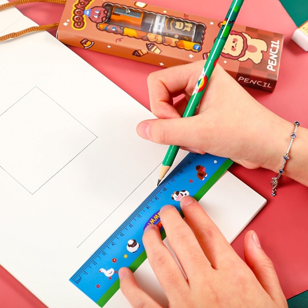 小禮物 文具組 鉛筆 削鉛筆機 文具禮盒 送禮 聖誕禮物 生日禮物  交換禮物 尺 文具 套組 學生 HB鉛筆-細節圖4