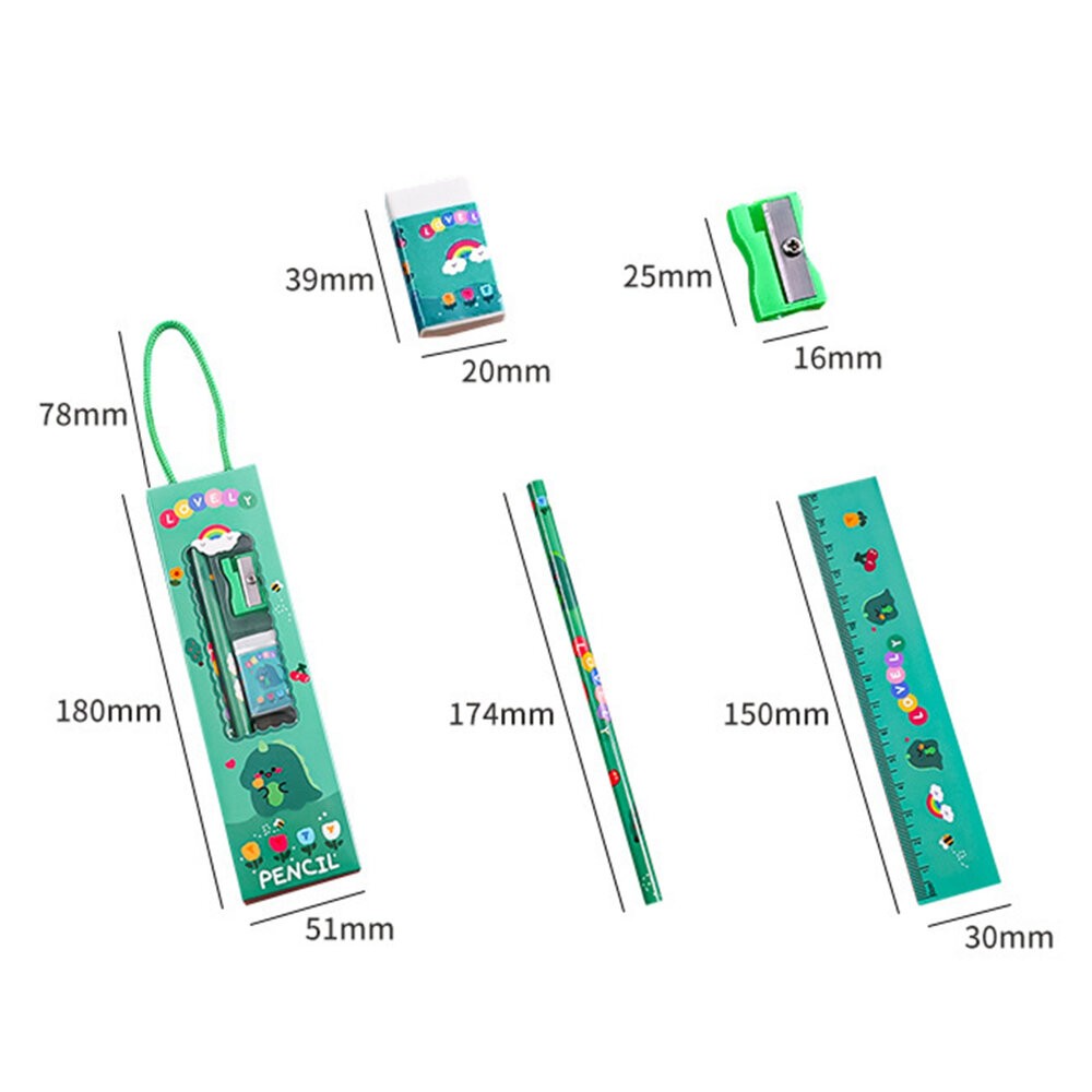 小禮物 文具組 鉛筆 削鉛筆機 文具禮盒 送禮 聖誕禮物 生日禮物  交換禮物 尺 文具 套組 學生 HB鉛筆-細節圖7