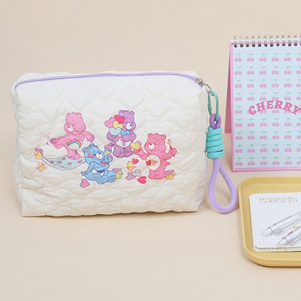 愛心熊 carebears 彩虹熊 化妝包 收納包 手拿包 婚禮小物 包 包包 帆布包 手機袋 拉鍊包 零錢包 手機包-細節圖2