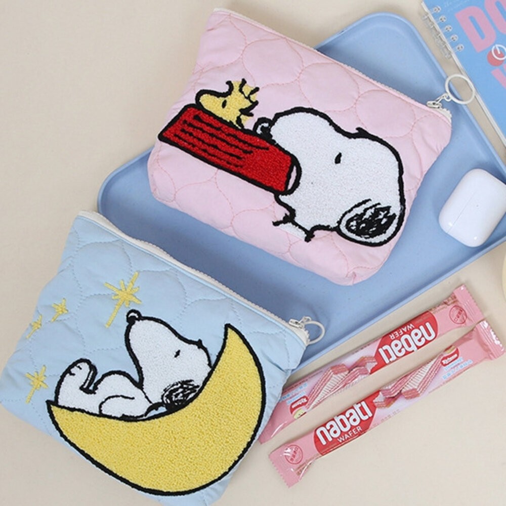史努比 snoopy 束口袋 筆袋 文具袋 化妝包 鉛筆袋 鉛筆盒 生理袋 筆袋 造型筆袋 文具 置物袋 收納包 收納袋-細節圖2