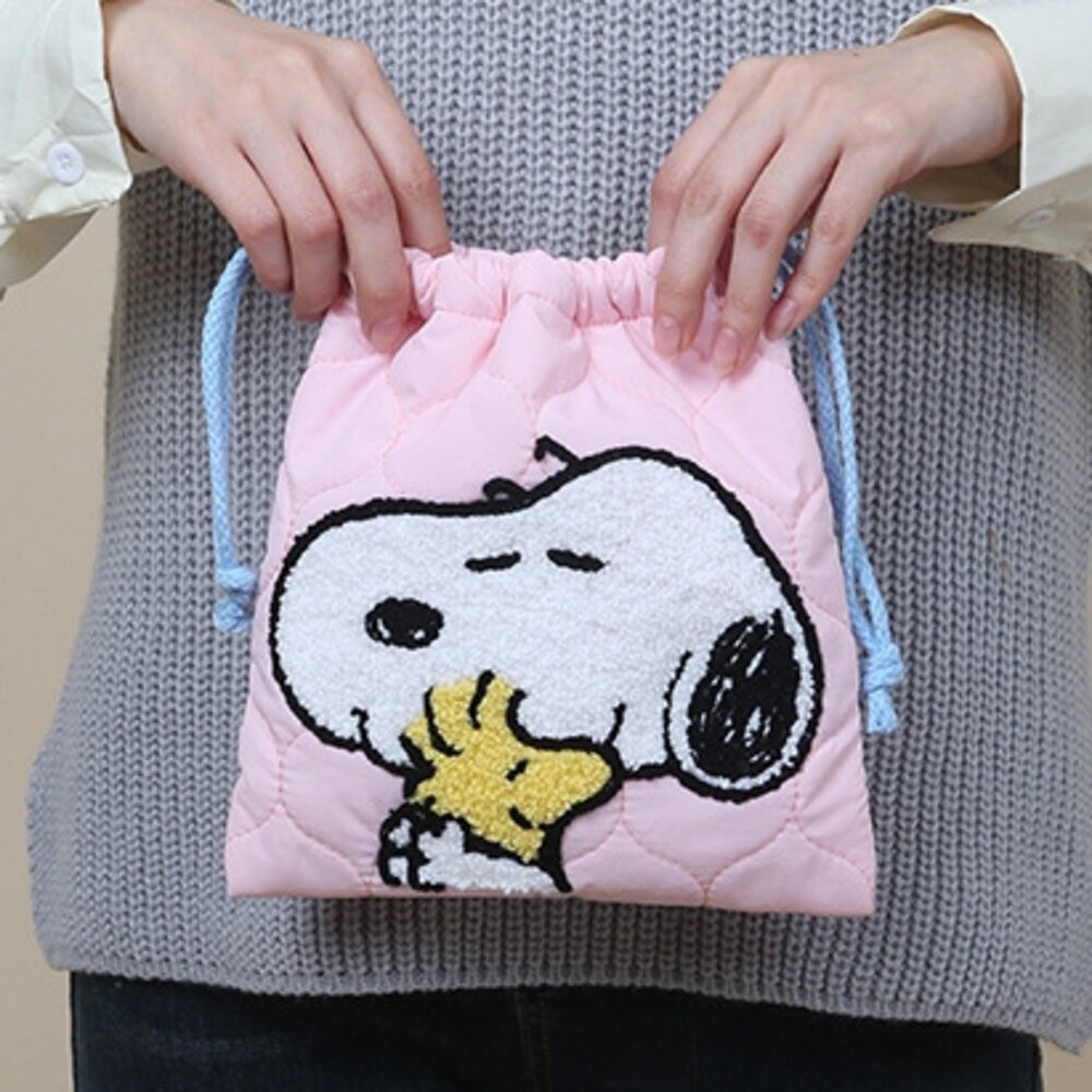 史努比 snoopy 束口袋 筆袋 文具袋 化妝包 鉛筆袋 鉛筆盒 生理袋 筆袋 造型筆袋 文具 置物袋 收納包 收納袋-規格圖9