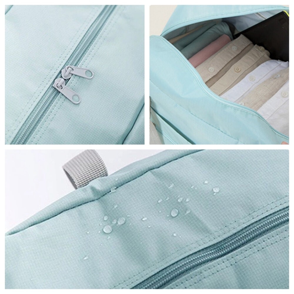 大容量 旅行手提包 旅行袋 棉被袋 睡袋收納 健身包 游泳包 摺疊旅行包 防水袋 拉桿行李袋 防水收納袋 可擴充登機包-細節圖2